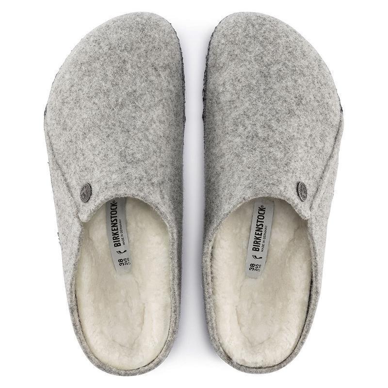 Birkenstock Zermatt Wool/Shearling Clog Træsko Dame Sølv | DK 2AHK